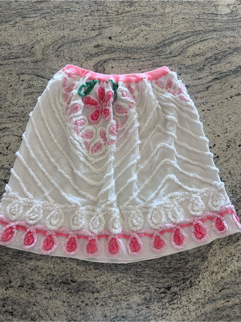 Handmade chenille skirt